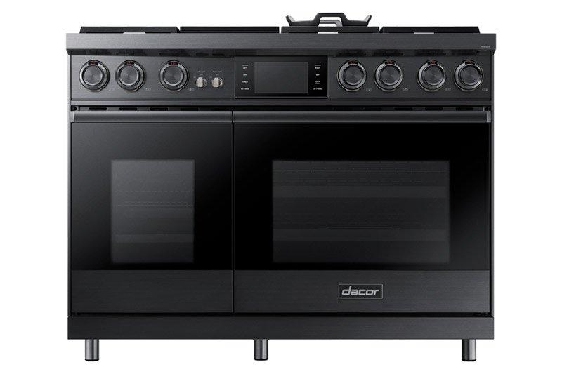 48" Pro Dual-Fuel Steam Range, Graphite Stainless Steel, Natural Gas/High Altitude