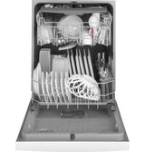 GE® ENERGY STAR® Front Control with Plastic Interior Dishwasher with Sanitize Cycle & Dry Boost