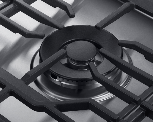 Transitional 36" Gas Cooktop, Silver Stainless Steel, Natural Gas/Liquid Propane