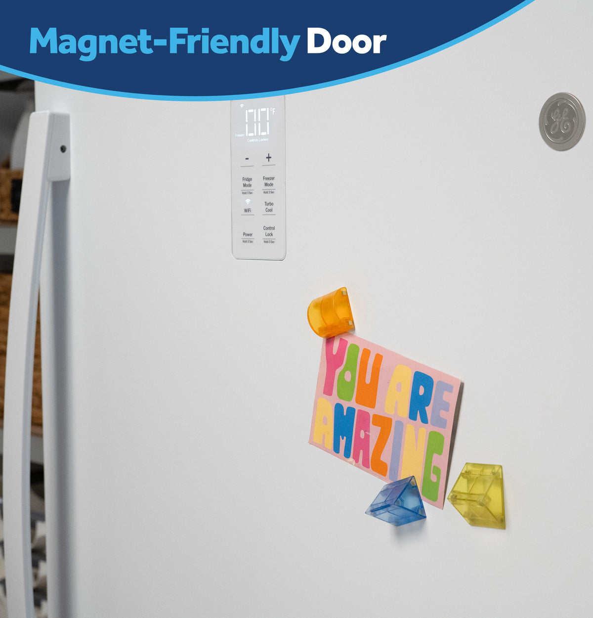 GE® ENERGY STAR® 17.9 Cu. Ft. Smart Garage Ready Convertible Upright Freezer