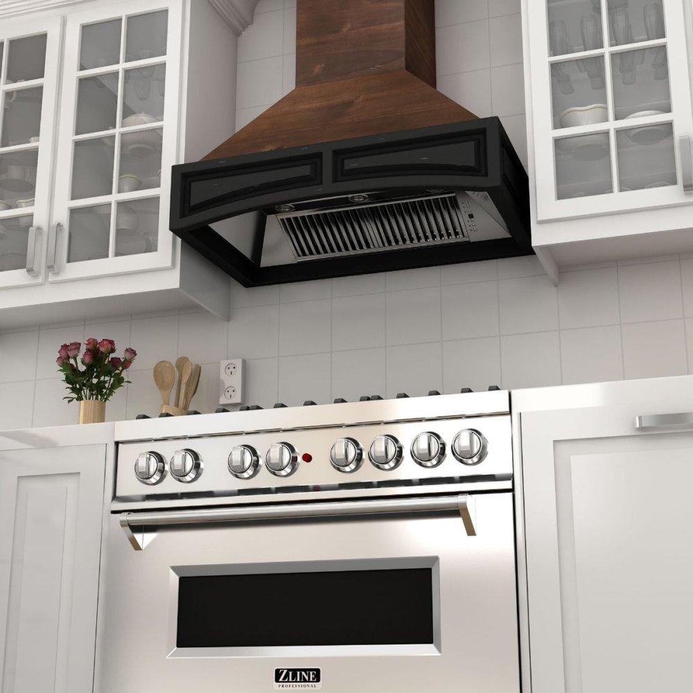 ZLINE 48 in. Remote Blower Wall Mount Range Hood in Wood (321AR-RS-48-400)