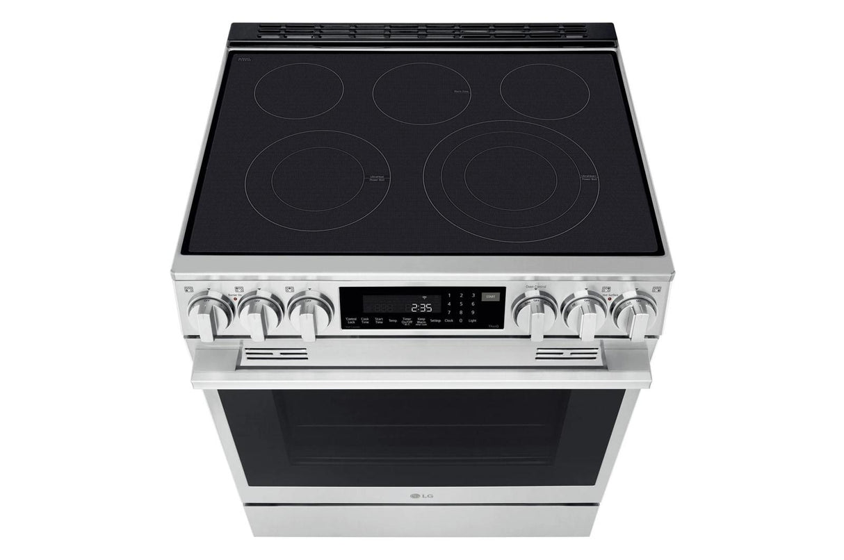 6.3 cu. ft. Smart Electric Slide-in Range with InstaView®, ProBake Convection®, and Air Fry