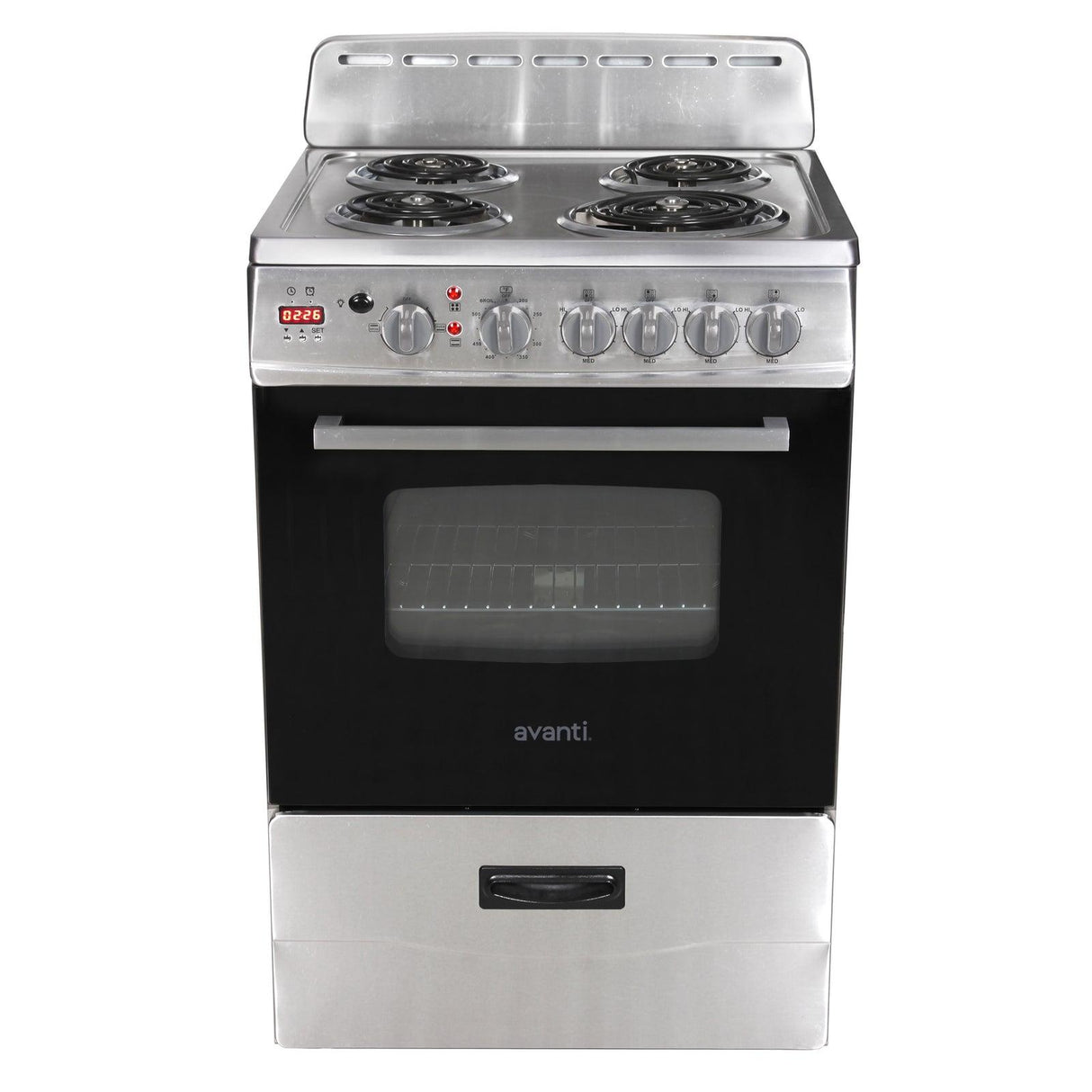 Avanti 24" Electric Range - Stainless Steel