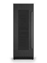 30"W. Integrated Wine Cellar Door Panel - Cast Black Left Hinge