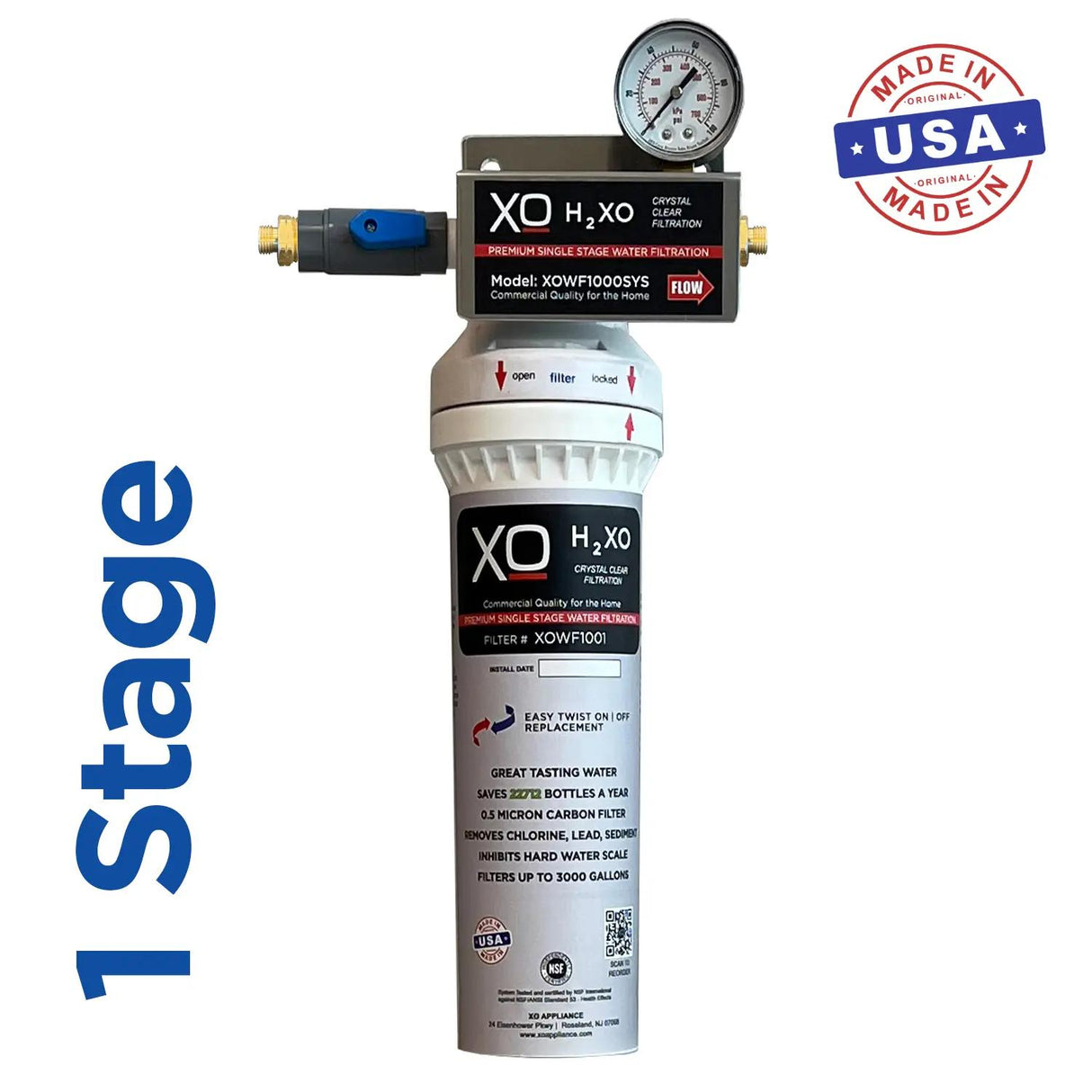 Single Stage Home Water Filtration Replacement Cartridge