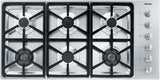 KM 3484 LP Gas cooktop with 2 dual wok burners for particularly versatile cooking convenience.