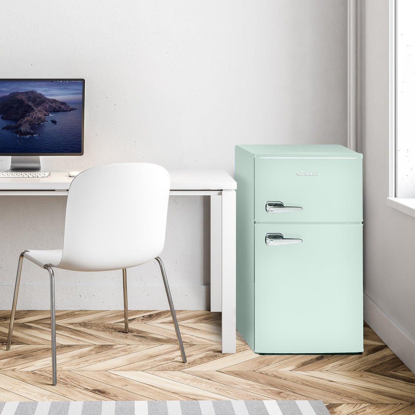 Avanti 3.1 Cu. Ft. Retro Compact Refrigerator - Robin's Egg Blue