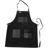 Grilling Apron - Black Canvas & Leather L