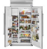 Monogram 48" Smart Built-In Professional Side-by-Side Refrigerator with Dispenser