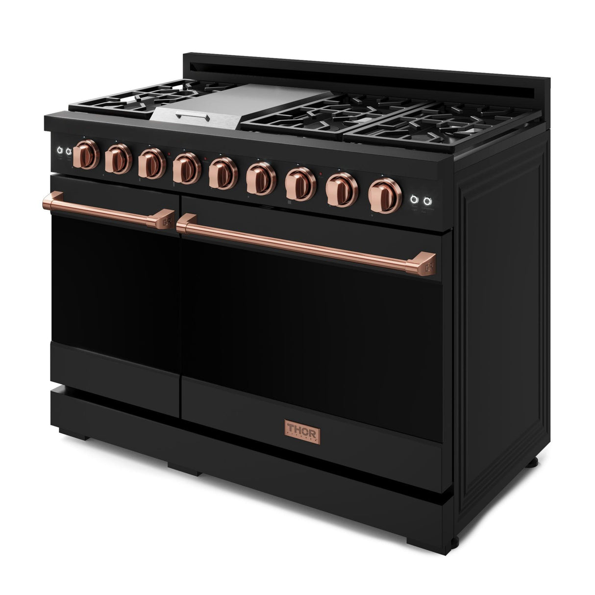 48 Inch Professional Lp Range With Pro-style Knobs In Black/rose Gold  Gordon Ramsay Series