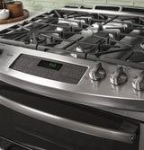 GE Profile™ Series 30" Slide-In Front Control Double Oven Gas Range