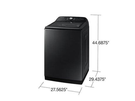 5.1 cu. ft. Smart Top Load Washer with ActiveWave™ Agitator and Super Speed Wash in Brushed Black