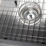 ZLINE 33 in. Vail Farmhouse Apron Mount Single Bowl Satin Stainless Steel Kitchen Sink with Bottom Grid (SAS-33S)
