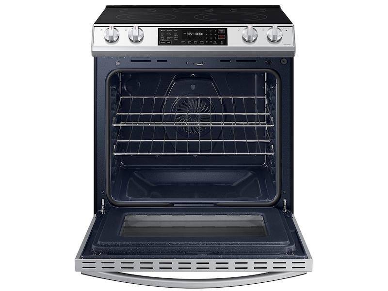 Bespoke 6.3 cu. ft. Smart Slide-in Electric Range with Air Fry & Convection in White Glass