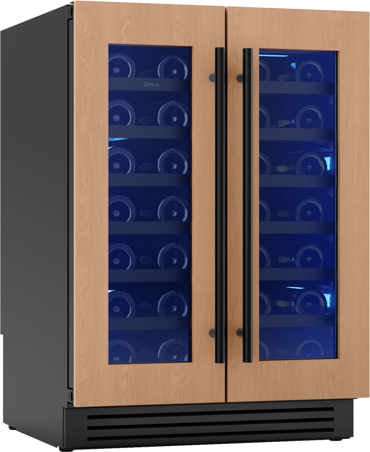 Presrv Wine Cooler, 24in UC, Panel Ready, French Door