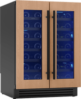 Presrv Wine Cooler, 24in UC, Panel Ready, French Door