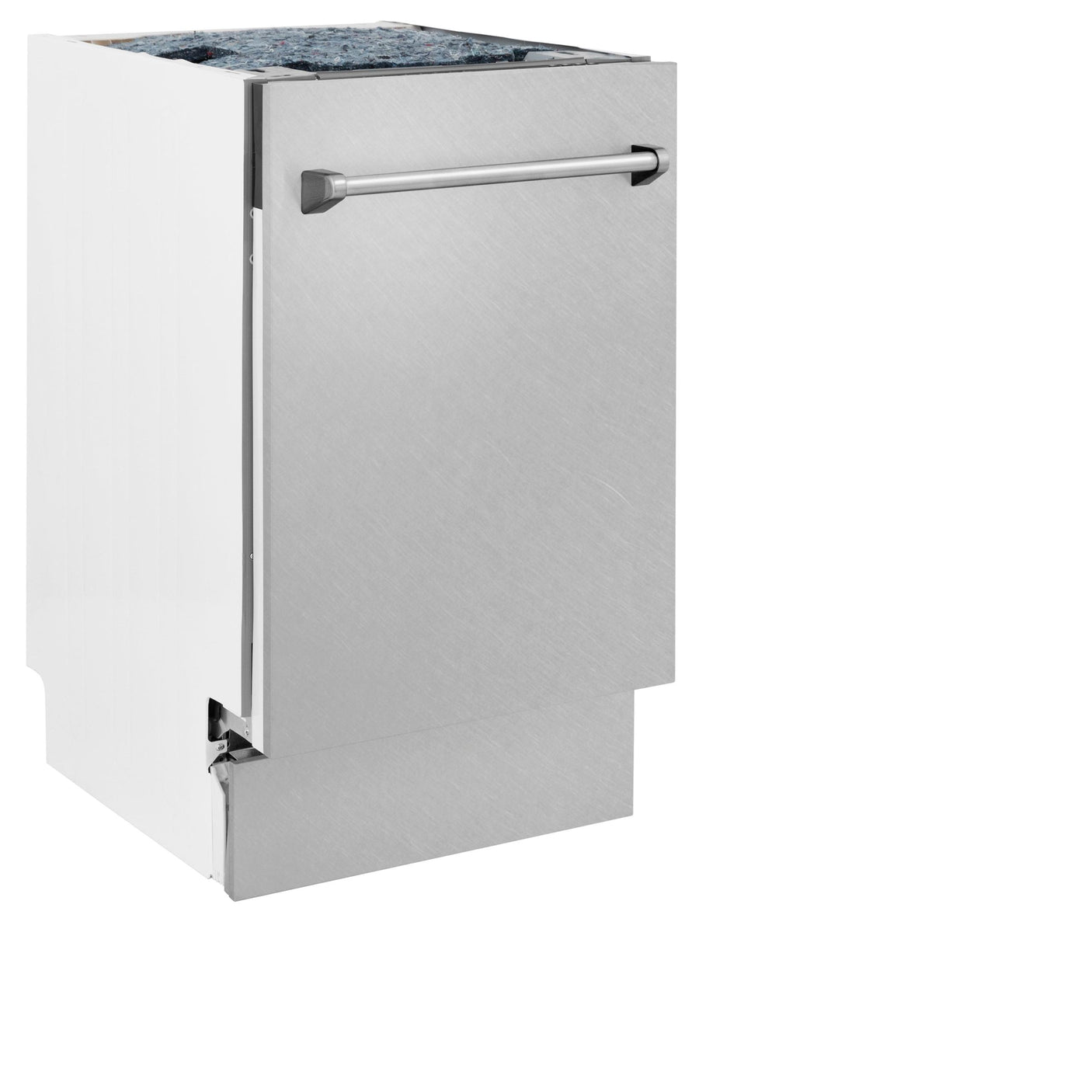 ZLINE 18" Tallac Series 3rd Rack Top Control Dishwasher with Traditional Handle, 51dBa [Color: DuraSnow Stainless Steel]