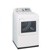 GE® 7.4 cu. ft. Capacity Smart aluminized alloy drum Gas Dryer with HE Sensor Dry