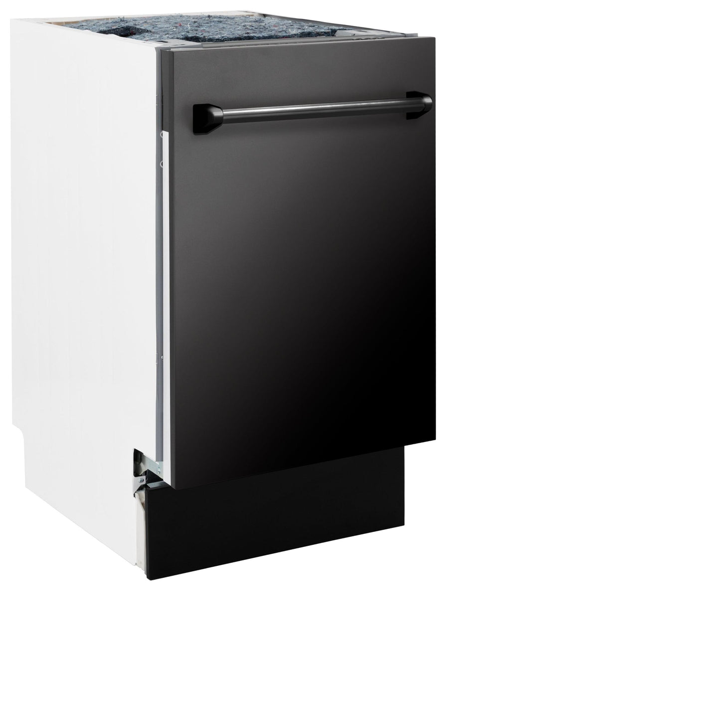 ZLINE 18" Tallac Series 3rd Rack Top Control Dishwasher with Traditional Handle, 51dBa [Color: Black Stainless Steel]