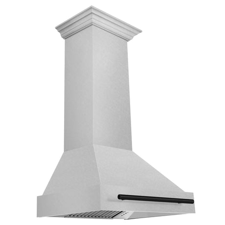 30 in. ZLINE Autograph Edition DuraSnow Stainless Steel Range Hood with DuraSnow Stainless Steel Shell and Handle (8654SNZ-30) [Color: Matte Black]