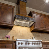ZLINE 48" Designer Series Wooden Wall Range Hood with Crown Molding (393AR-48)