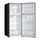 Verona VEFTF2817RBK 28 inch Top Freezer Refrigerator with 17.6 cu. ft. Total Capacity, Reversible Doors, Recessed Handle, Energy Star (Black)