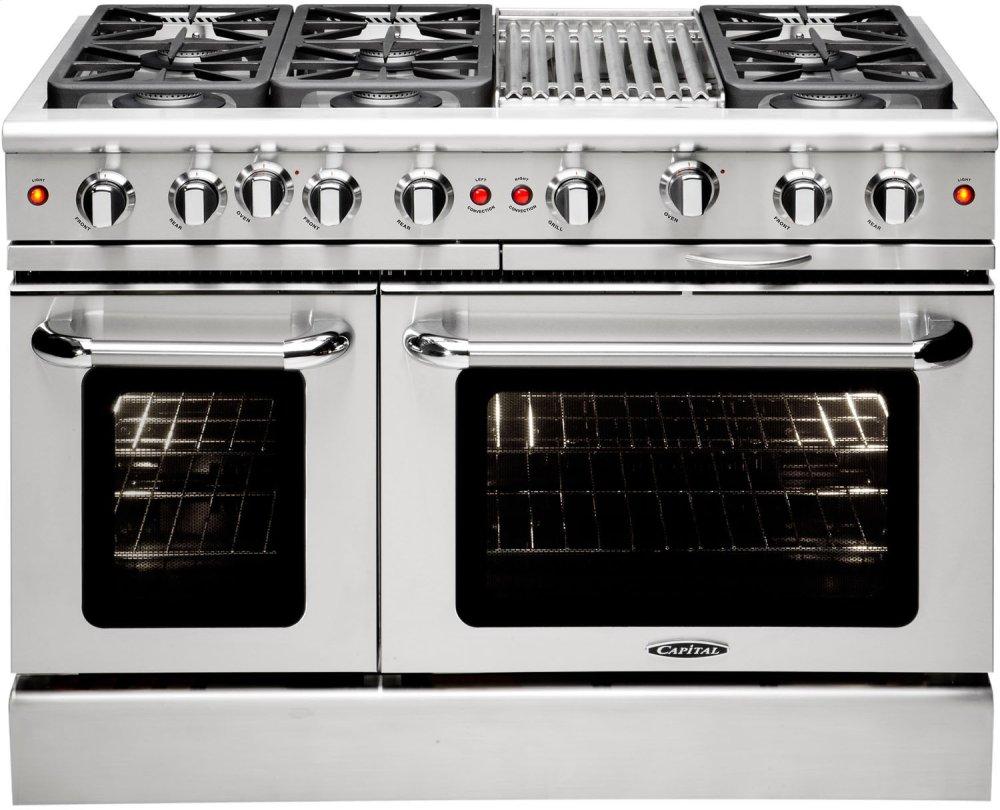 Connoisseurian 48" Dual Fuel Self Clean Range