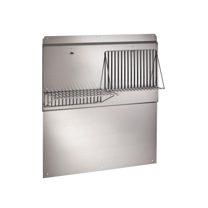 Backsplash, Telescopic, w/Shelves, 36", SS