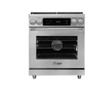 Dual Fuel Pro Range, Silver Stainless Steel, Natural Gas