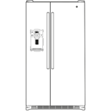 GE® 25.3 Cu. Ft. Side-By-Side Refrigerator