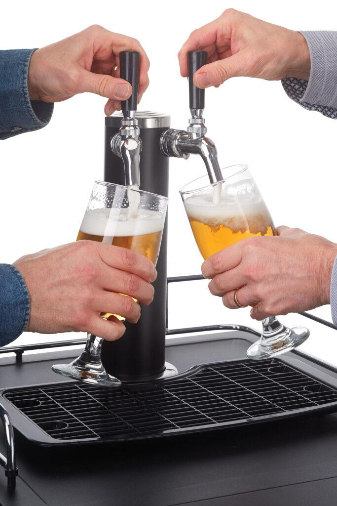Danby 5.4 cu. ft. Dual-Tap Keg Cooler in Stainless Steel Look