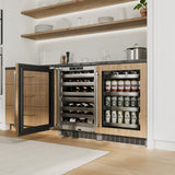 ZLINE 24 in. Touchstone 151 Can Beverage Fridge With Panel Ready Glass Door (RBSPO-24)