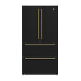 Forno Moena Espresso 36-Inch Black French Door Refrigerator, 19.2 Cu. Ft., Frost-Free, Automatic Ice Maker, ENERGY STAR Certified