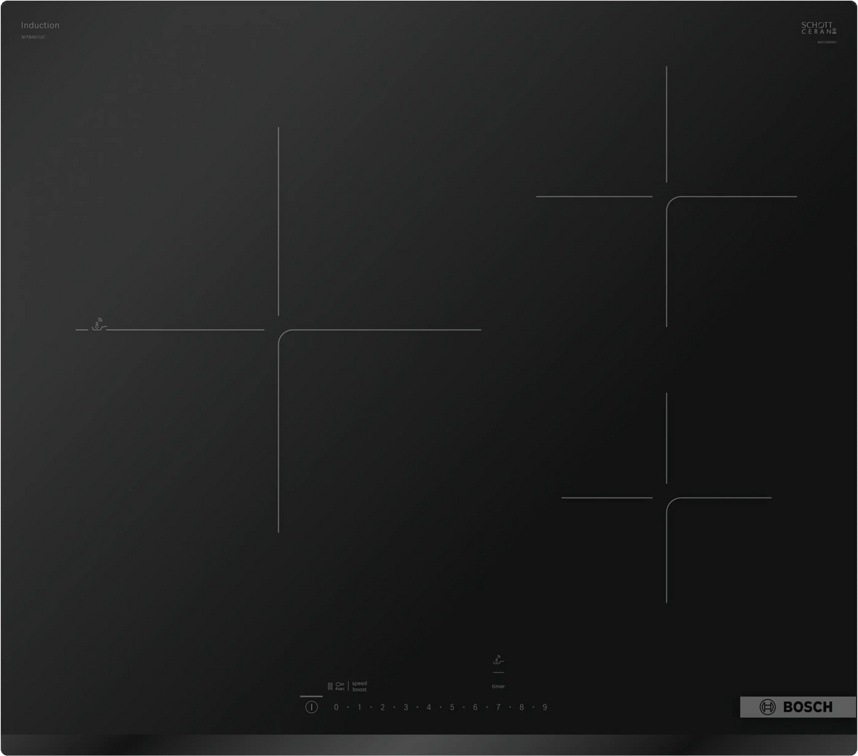 800 Series Induction Cooktop 24" Without Frame