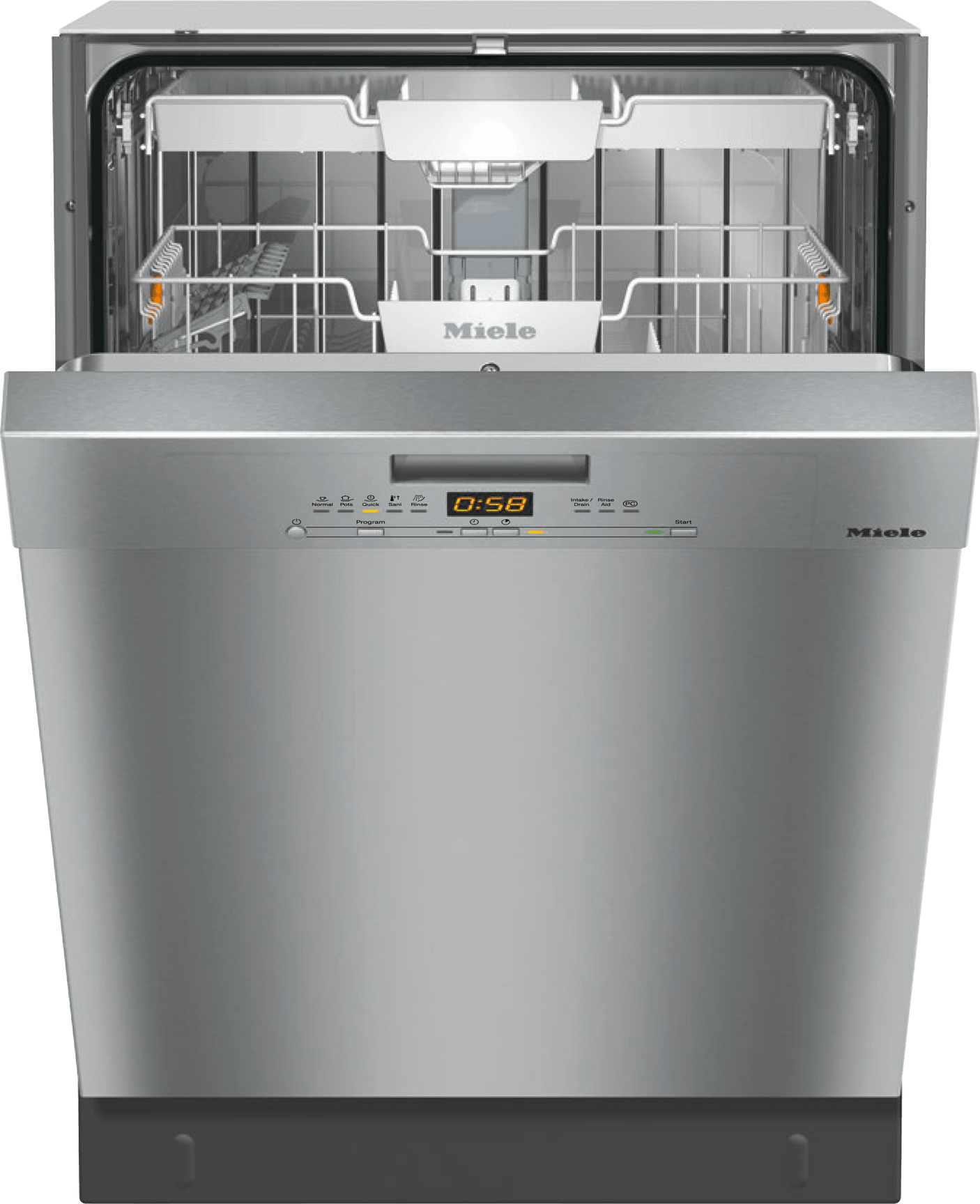 G 5008 SCU Active Clean Touch Steel - Pre-finished, full-size dishwasher in tried-and-tested Miele quality at an affordable entry-level price.