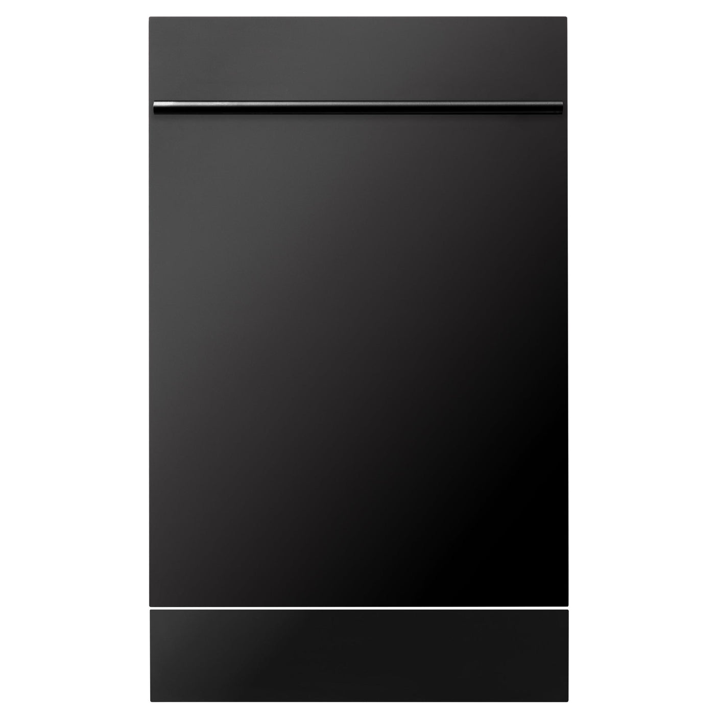 ZLINE 18 in. Compact Top Control Dishwasher with Stainless Steel Tub and Modern Style Handle, 52 dBa (DW-18) [Color: Black Stainless]