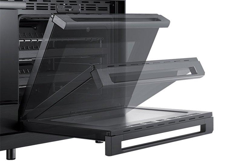 48" Pro Dual-Fuel Steam Range, Graphite Stainless Steel, Natural Gas/High Altitude