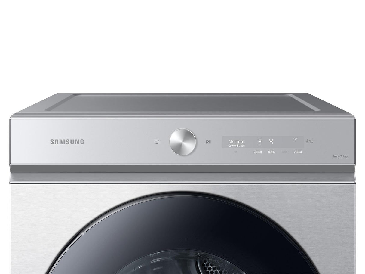 Bespoke 7.6 cu. ft. Ultra Capacity Electric Dryer with Super Speed Dry and AI Smart Dial in Silver Steel