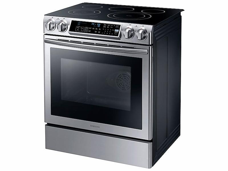 5.8 cu. ft. Slide-in Electric Range with Dual Convection in Stainless Steel