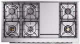 Professional Plus II 48 Inch Dual Fuel Liquid Propane Freestanding Range in Glossy Black with Trim
