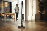 Triflex HX2 Pro Infinity grey PF - Cordless stick vacuum cleaner Consistently high suction power  up to 60+60 min runtime  LED light