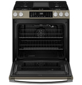 GE® 30" Slide-In Front-Control Convection Gas Range with No Preheat Air Fry and EasyWash™ Oven Tray
