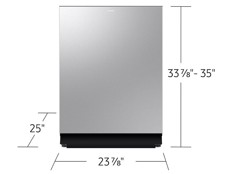 38 dBA Bespoke Auto Open Door Dishwasher with 3rd Rack Washing System in Fingerprint Resistant Stainless Steel