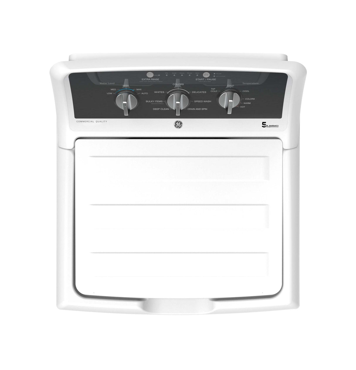 GE® 4.3 cu. ft. Capacity Washer with Stainless Steel Basket,5-yr Limited Warranty