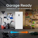 Element 14.0 cu. ft. Upright Convertible Freezer / Refrigerator - White, ENERGY STAR (EXUF14CEEW)