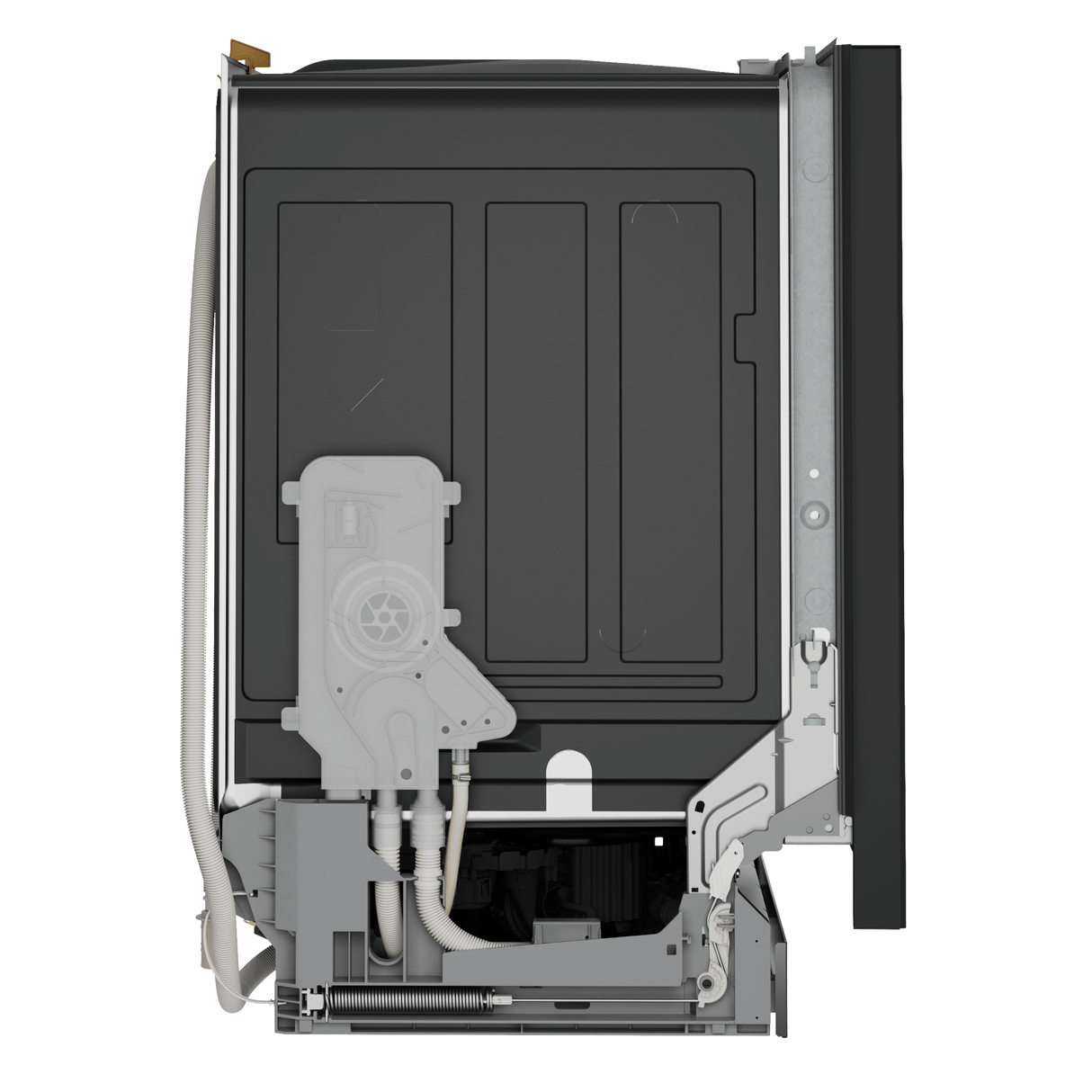 300 Series, built-under dishwasher, 24'', Black