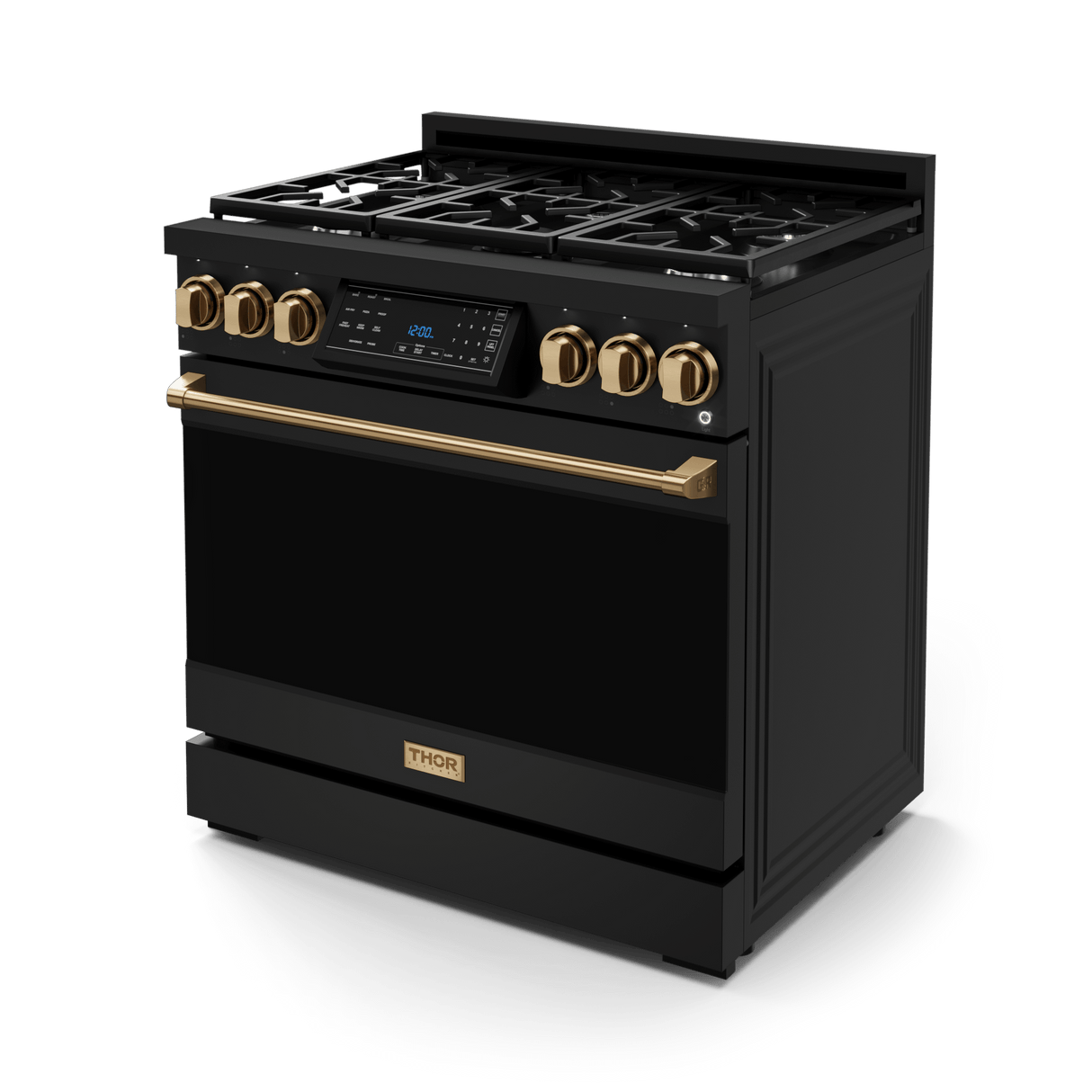36 Inch Professional Lp Range With Tilt Panel Touch Control In Black/bronze  Gordon Ramsay Series