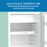 Avanti 3.0 Cu. Ft. Retro Compact Refrigerator - Seafoam Green