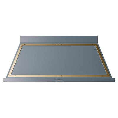 ILVE UANB60BGG Nostalgie Noblesse 60 inch Range Hood (Blue Grey, Brass)
