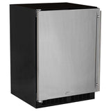 24-In Built-In Refrigerator Freezer With Maxstore Bin with Door Style - Stainless Steel, Door Swing - Left